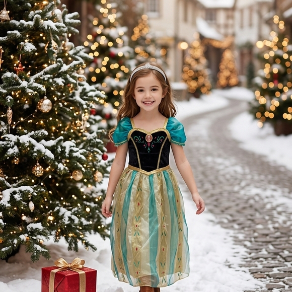 Disney Other - Disney Enchanted Holiday Dress in Black and Green